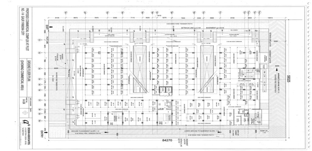 Yamuna City Mall ground-floor-plan