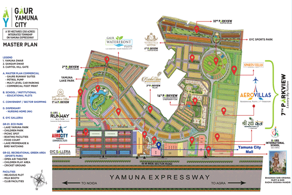 Yamuna City Mall Layout plan